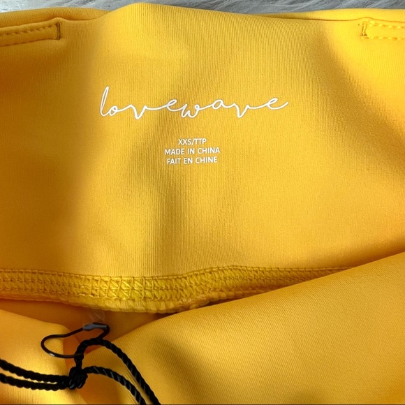 New Love Wave Activewear Set Yellow Size XXSmall - Picture 3 of 4